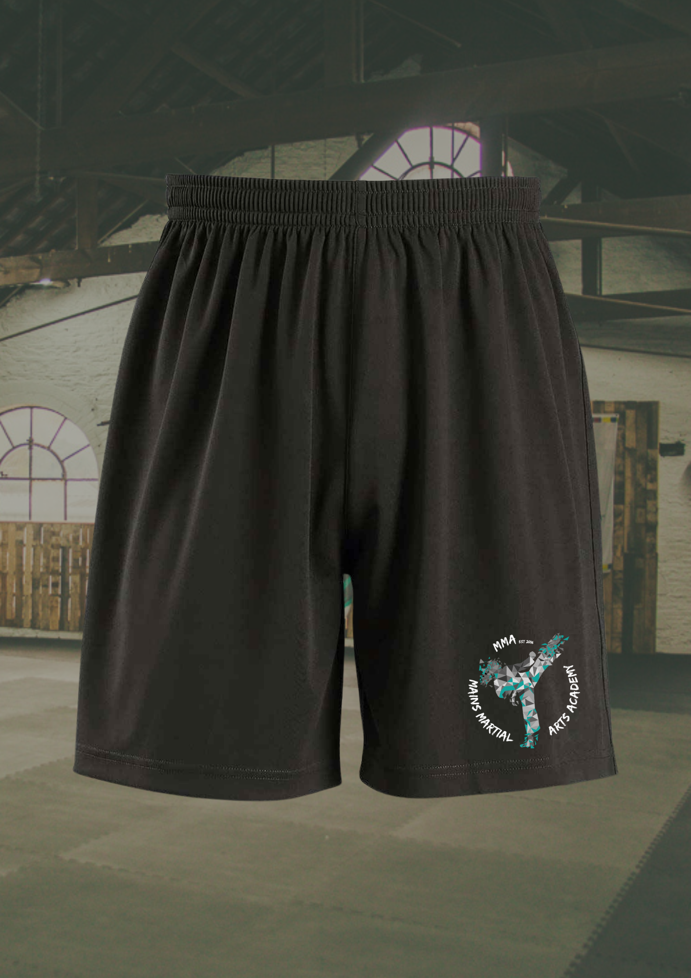 Kids Black MMA Shorts