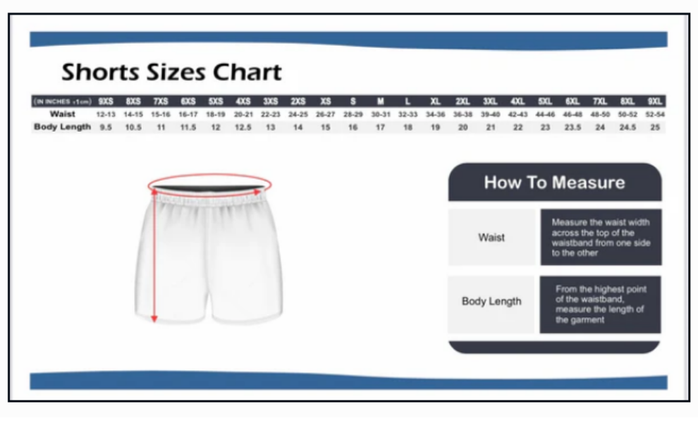 Mains Short Length Shorts